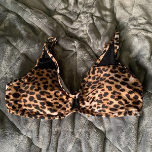Express Leopard Bikini Top Size Medium
